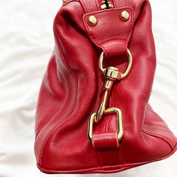 Rebecca Minkoff red leather mini handle bag top handle - Picture 3 of 9